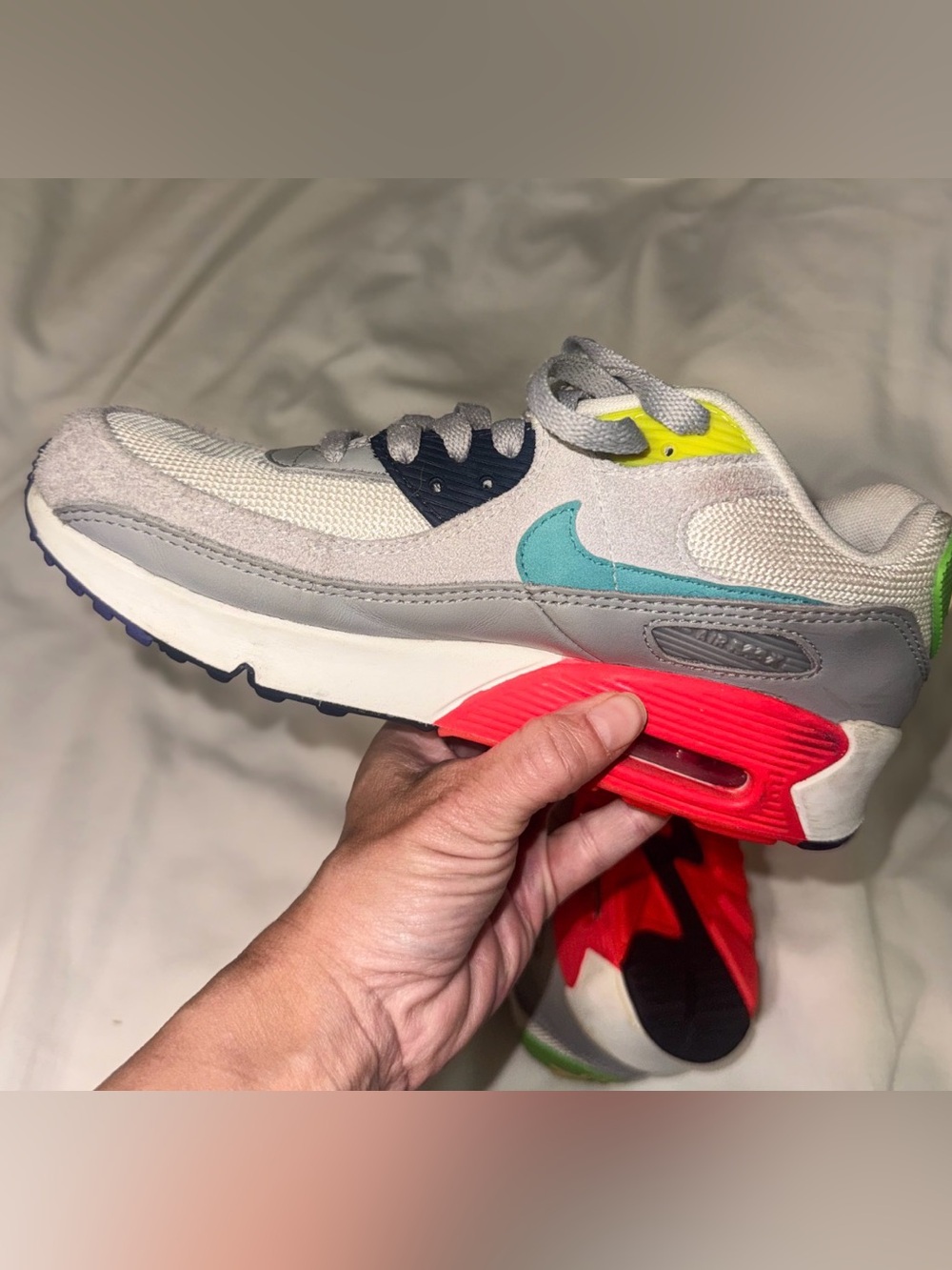 Nike Air Max 90 Evolution of Icons Sneakers Multicolor Neon Retro M4.5| W6| K4.5